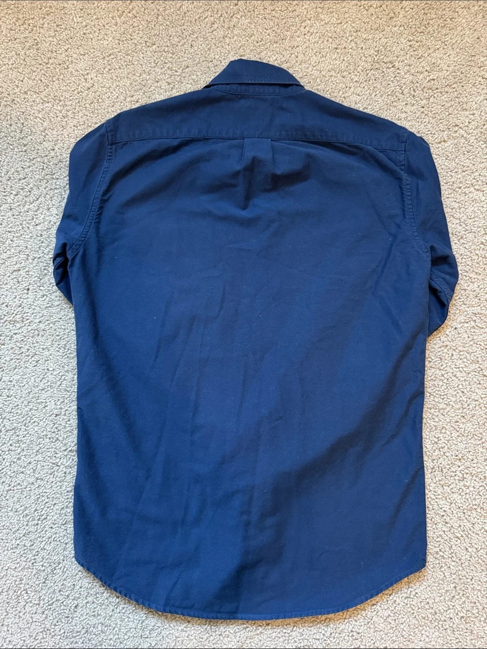 J. Crew Men’s Navy Cotton Button-Down Shirt